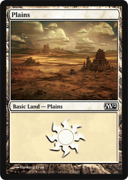 Plains (232) (Magic 2012 Core Set) Light Play Foil