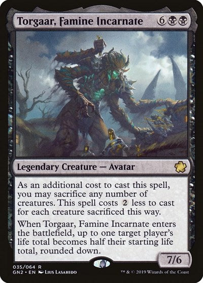 Torgaar, Famine Incarnate (Magic Game Night 2019) Light Play