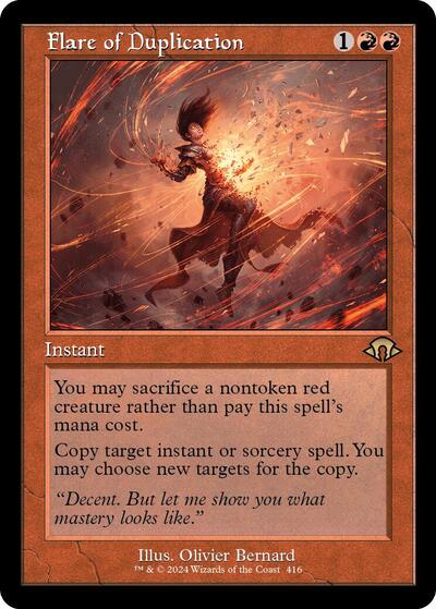 Flare of Duplication (Retro Frame) (Modern Horizons 3) Damaged / Poor