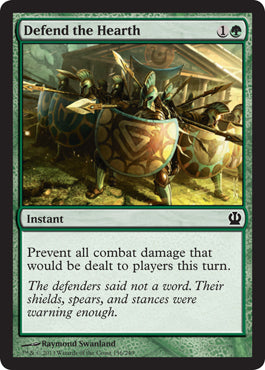 Defend the Hearth (Theros) Near Mint Foil