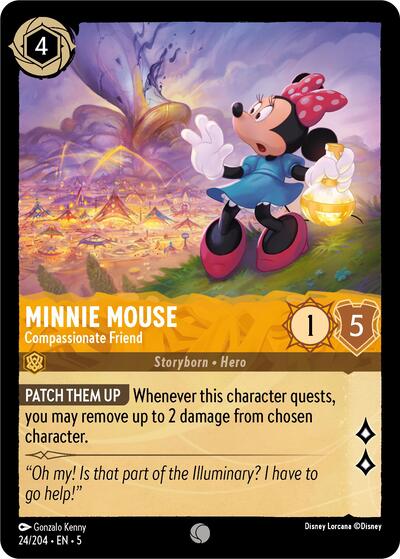 Minnie Mouse - Compassionate Friend (Shimmering Skies) Near Mint Cold Foil