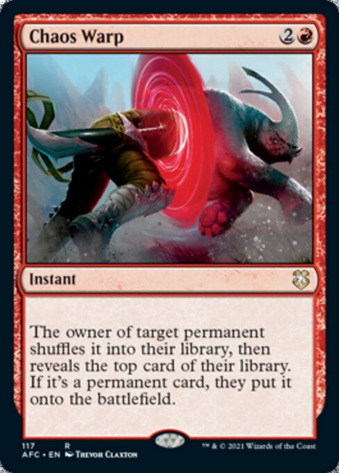 Chaos Warp (Commander 2021 Forgotten Realms) Heavy Play