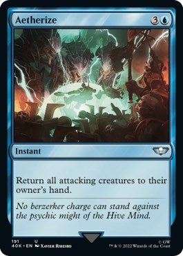Aetherize (Surge Foil) (Universes Beyond: Warhammer 40K) Light Play Foil