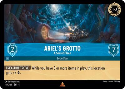 Ariel's Grotto (Ursula's Return) Near Mint Cold Foil