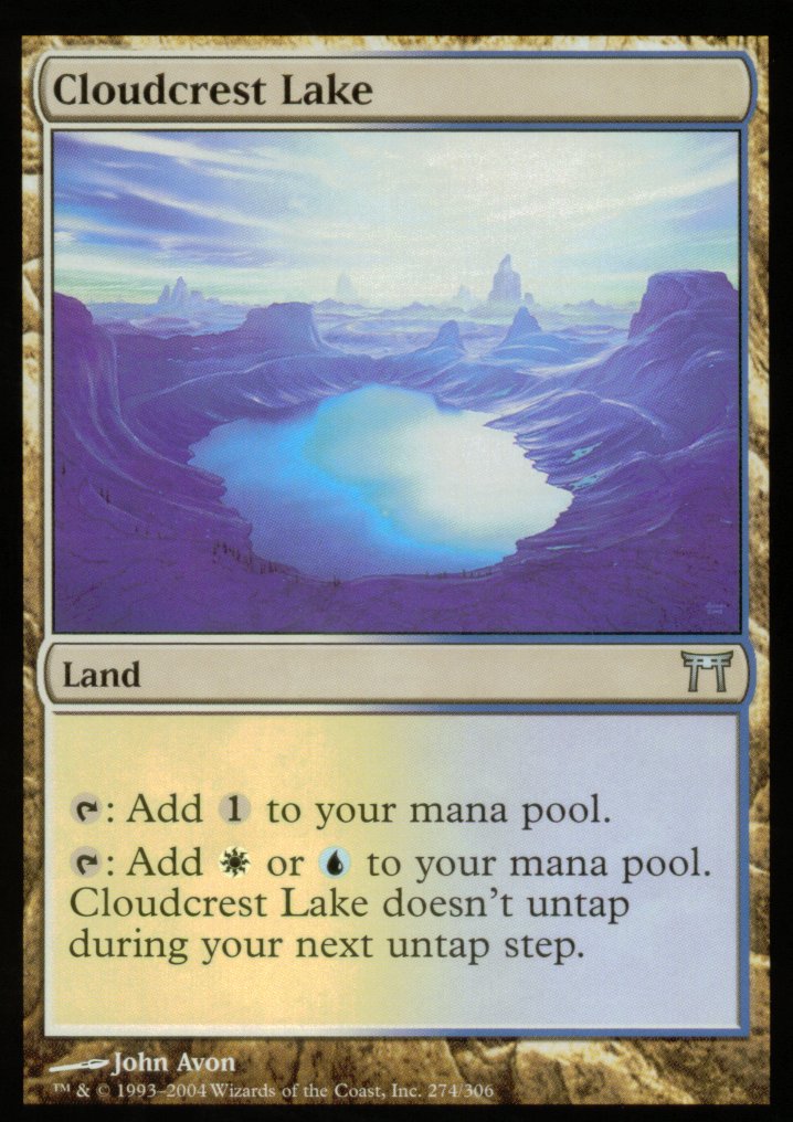 Cloudcrest Lake (Champions of Kamigawa) Light Play
