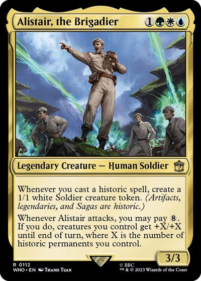 Alistair, the Brigadier (Universes Beyond: Doctor Who) Light Play Foil