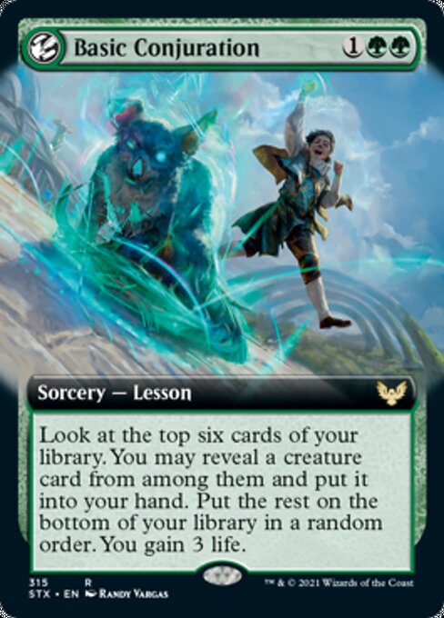 Basic Conjuration (Extended Art) (Strixhaven) Light Play Foil