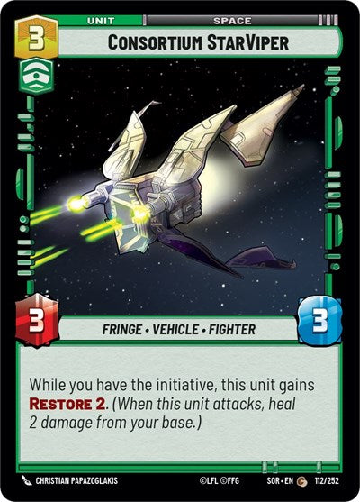 Consortium StarViper (Spark of Rebellion) Near Mint Foil