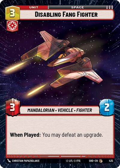 Disabling Fang Fighter (Hyperspace) (Shadows of the Galaxy) Near Mint