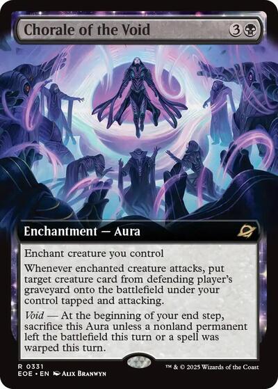 Chorale of the Void (Extended Art) (Edge of Eternities) Near Mint Foil
