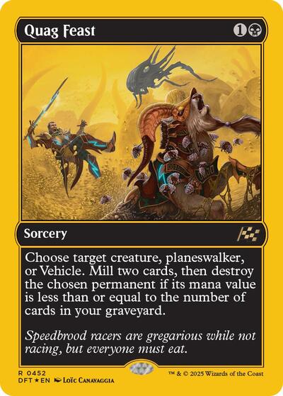Quag Feast (First-Place Foil) (Aetherdrift) Near Mint Foil
