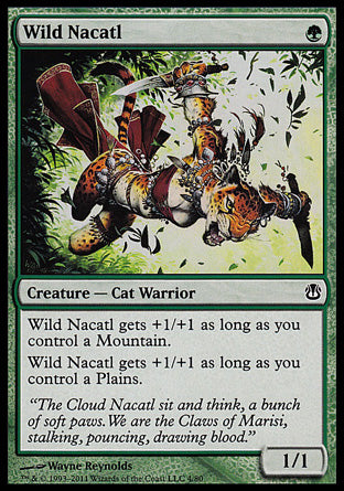Wild Nacatl (Duel Decks: Ajani vs Nicol Bolas) Medium Play