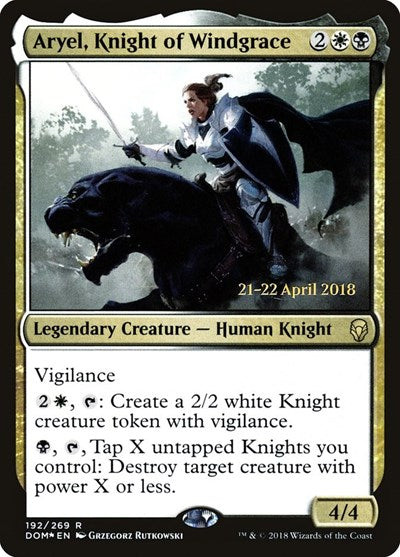 Aryel, Knight of Windgrace (Promos: Prerelease Cards) Near Mint Foil