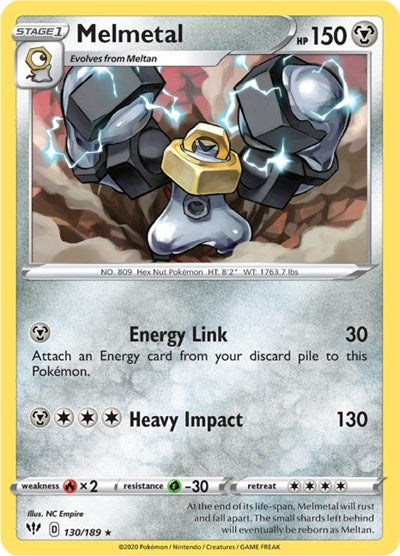 Melmetal (SWSH03: Darkness Ablaze) Light Play Reverse Holofoil