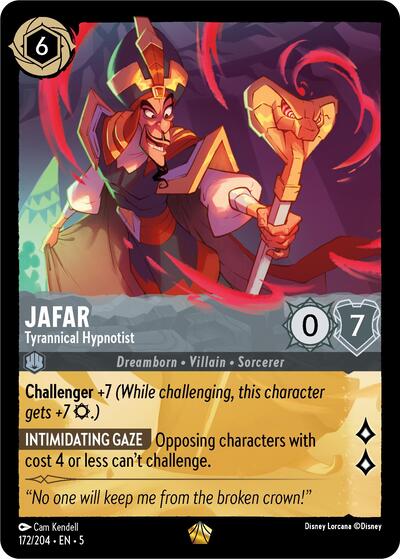 Jafar - Tyrannical Hypnotist (Shimmering Skies) Near Mint Cold Foil