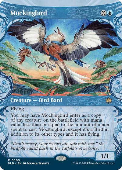 Mockingbird (Showcase) (Bloomburrow) Light Play Foil