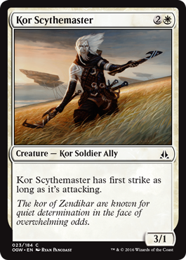Kor Scythemaster (Oath of the Gatewatch) Medium Play Foil