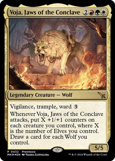 Voja, Jaws of the Conclave (Promos: Prerelease Cards) Medium Play Foil