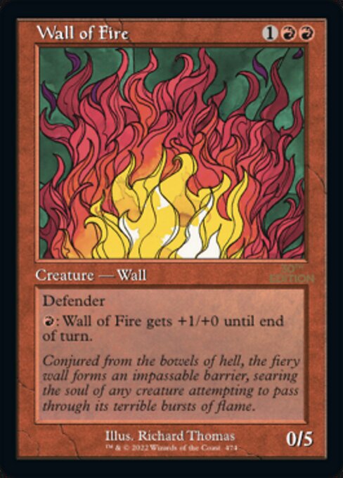 Wall of Fire (Retro Frame) (30th Anniversary Edition) Near Mint