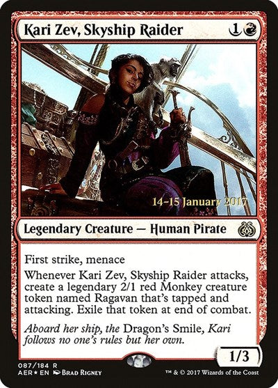 Kari Zev, Skyship Raider (Promos: Prerelease Cards) Light Play Foil
