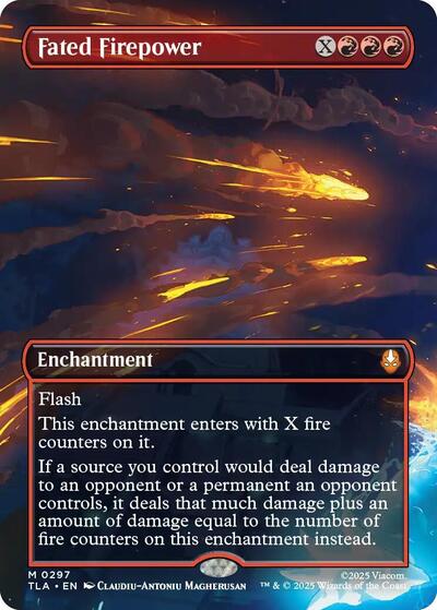 Fated Firepower (Borderless) (Avatar: The Last Airbender) Light Play