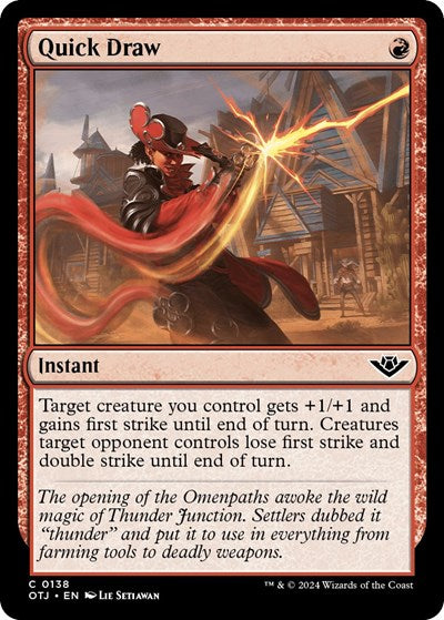 Quick Draw (Outlaws of Thunder Junction) Medium Play Foil