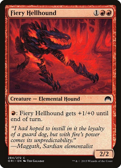 Fiery Hellhound (Magic Origins) Medium Play