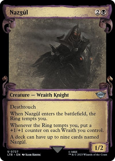 Nazgul (0727) (Showcase Scrolls) (Universes Beyond: The Lord of the Rings: Tales of Middle-earth) Light Play Foil