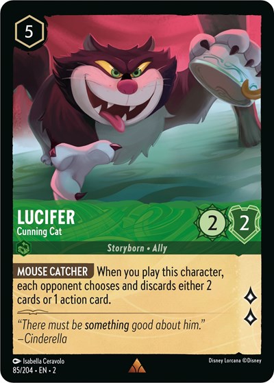 Lucifer - Cunning Cat (Rise of the Floodborn) Near Mint Cold Foil