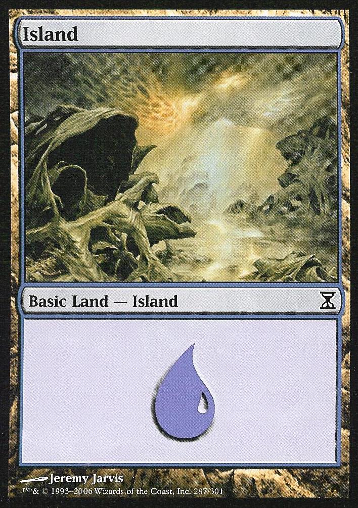 Island (287) (Time Spiral) Light Play Foil