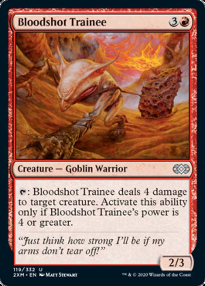Bloodshot Trainee (Double Masters) Light Play Foil