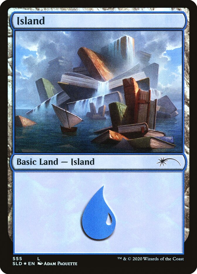 Island 555 (Secret Lair) Near Mint Foil
