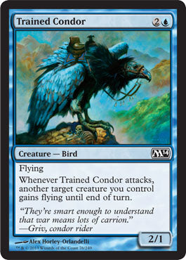 Trained Condor (Magic 2014 Core Set) Medium Play Foil