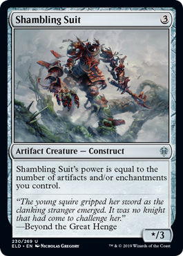 Shambling Suit (Throne of Eldraine) Light Play