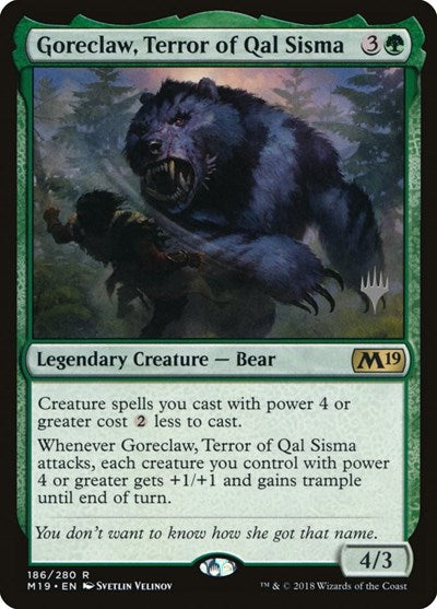 Goreclaw, Terror of Qal Sisma (Promo Pack: Core Set 2020) Light Play Foil