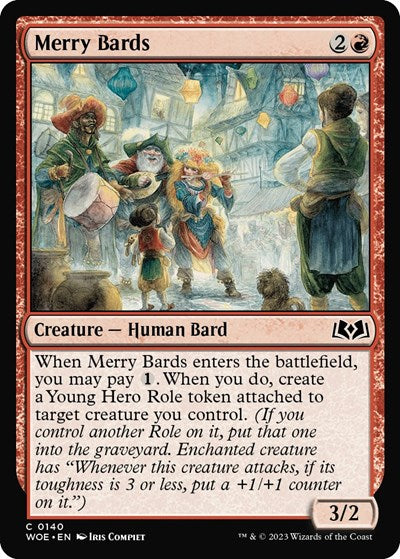 Merry Bards (Wilds of Eldraine) Light Play Foil