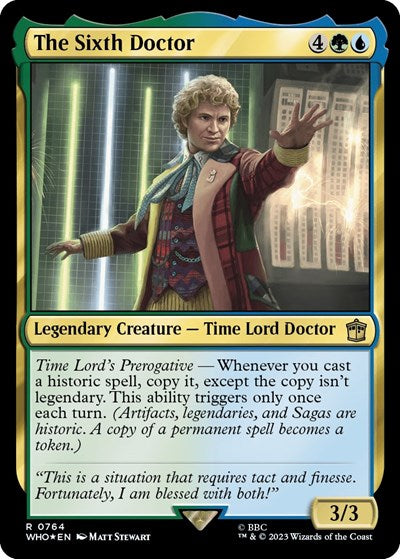 The Sixth Doctor (Surge Foil) (Universes Beyond: Doctor Who) Near Mint Foil
