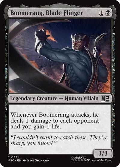 Boomerang, Blade Flinger (Commander: Marvel Super Heroes) Near Mint