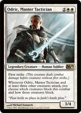 Odric, Master Tactician (Magic 2013 Core Set) Medium Play Foil