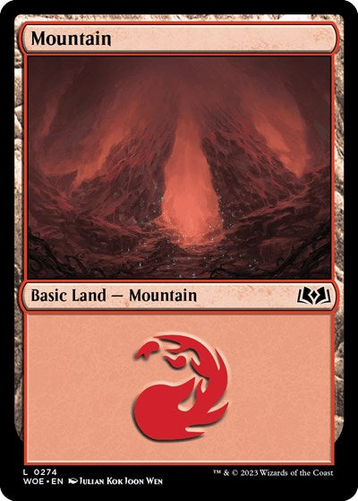 Mountain (0274) (Wilds of Eldraine) Medium Play