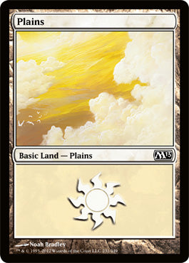 Plains (231) (Magic 2013 Core Set) Light Play Foil