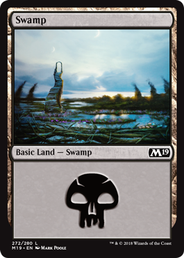 Swamp (272) (Magic 2019 Core Set) Near Mint Foil