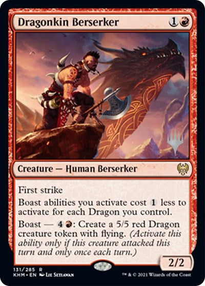 Dragonkin Berserker (Promo Pack: Kaldheim) Near Mint Foil