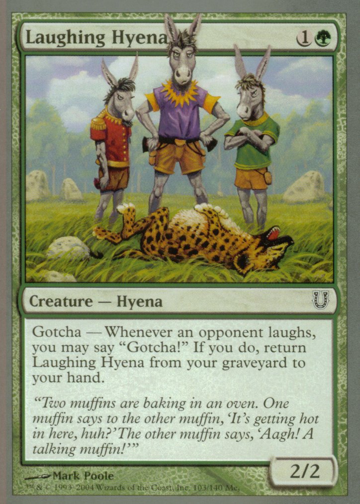 Laughing Hyenas (Unhinged) Near Mint Foil