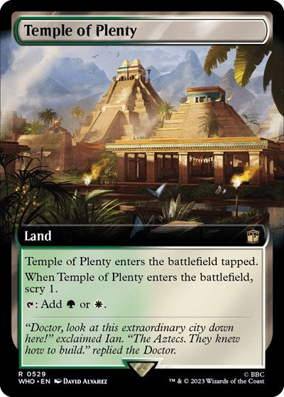 Temple of Plenty (Extended Art) (Universes Beyond: Doctor Who) Near Mint Foil