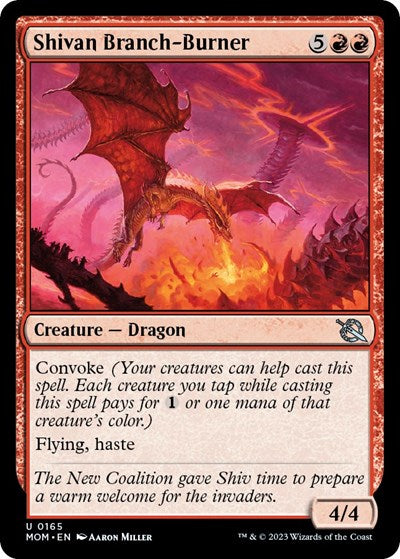 Shivan Branch-Burner (March of the Machine) Medium Play Foil