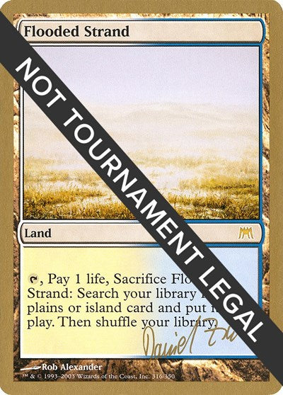 Flooded Strand - 2003 Daniel Zink (ONS) (World Championship Decks) Light Play