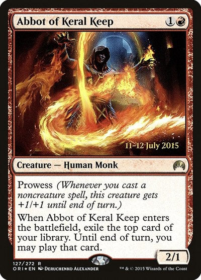 Abbot of Keral Keep (Promos: Prerelease Cards) Light Play Foil