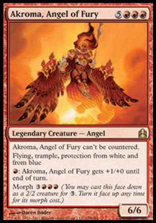 Akroma, Angel of Fury (Commander) Light Play