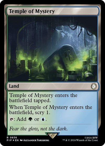 Temple of Mystery (Surge Foil) (Universes Beyond: Fallout) Light Play Foil